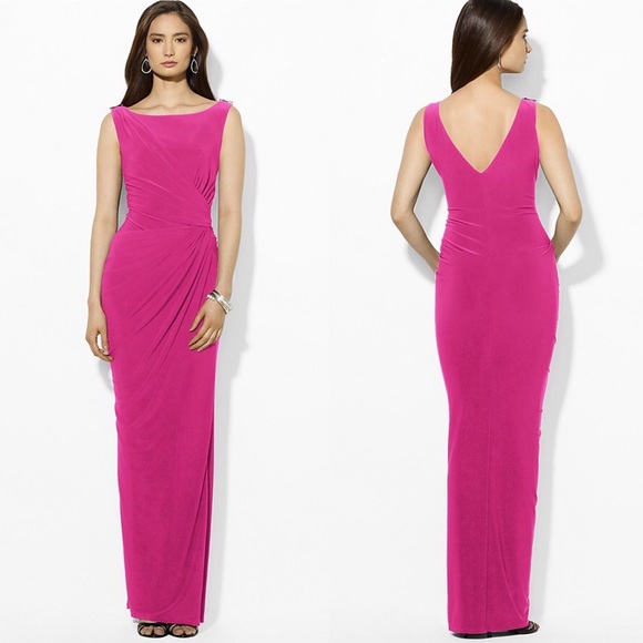Ralph Lauren Dresses & Skirts - Ralph Lauren Boat Neck Sleeveless Jersey Gown